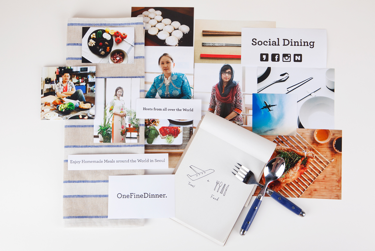 韓國OneFineDinner餐飲社交平臺品牌設(shè)計