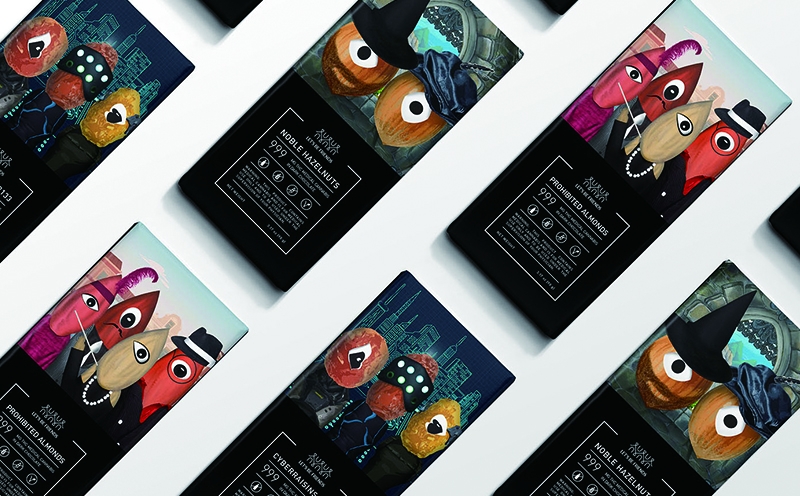 休閑食品包裝設計，巧克力包裝設計，趣味巧克力包裝設計，杭州石特設計