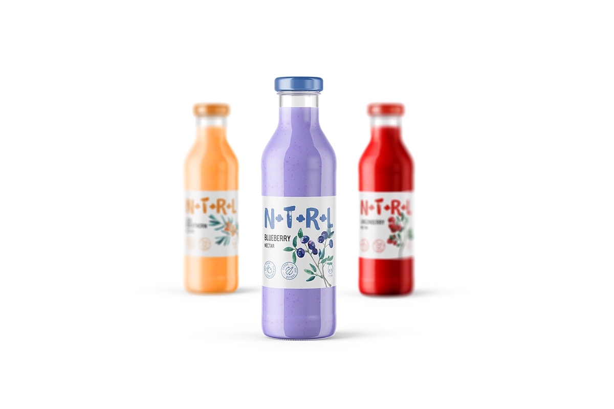 天然飲料，果汁的 品牌的包裝設(shè)計