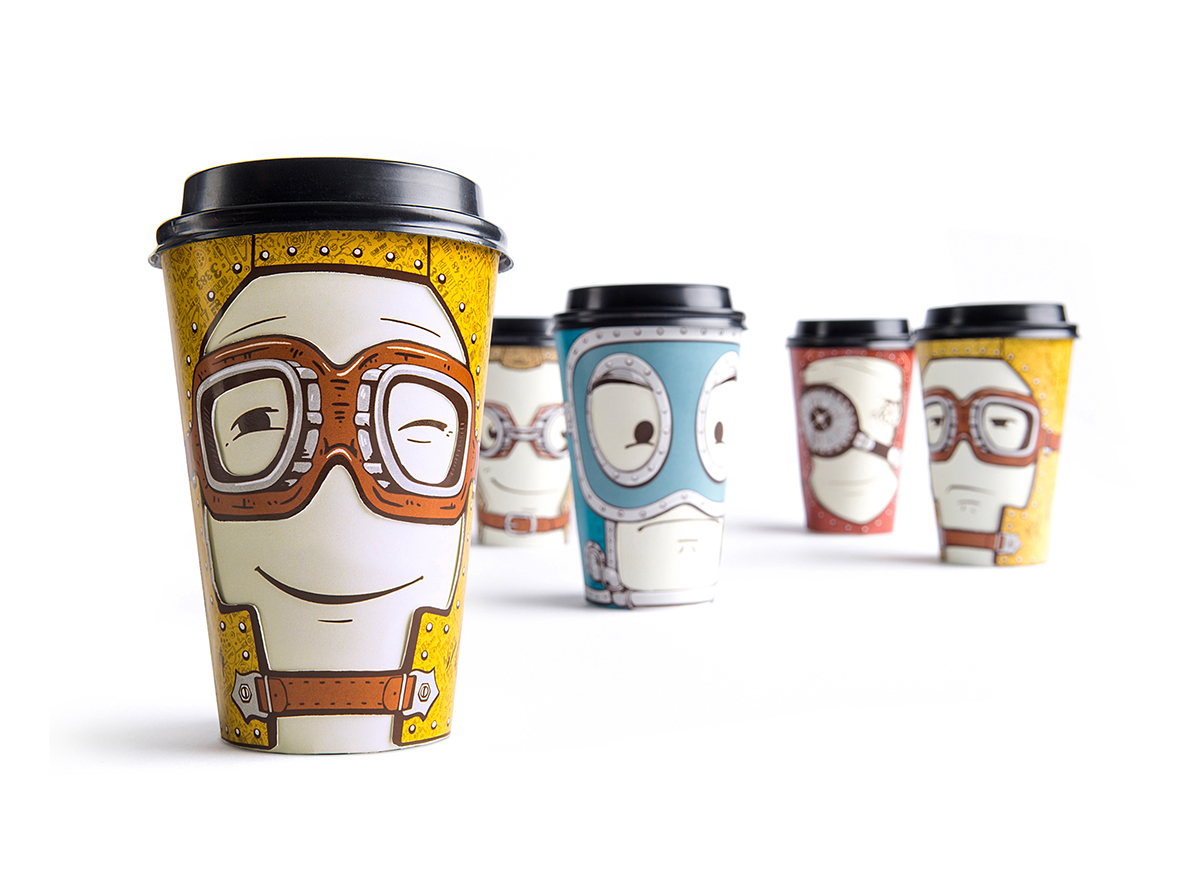 創(chuàng)意無(wú)處不在—可旋轉(zhuǎn)的咖啡杯表情包裝設(shè)計(jì)