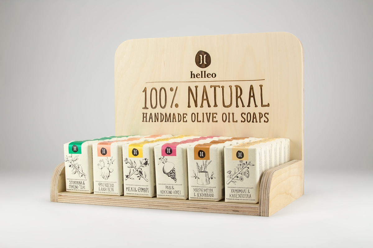 Helleo天然肥皂系列品牌包裝設計，六個肥皂，六個故事