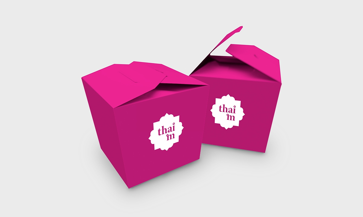 泰國快餐店的品牌設計，標志設計和包裝設計