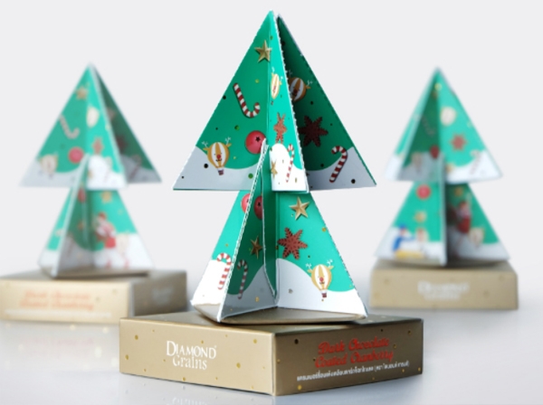 巧克力盒化身圣誕樹！包裝結構創(chuàng)意為顧客帶來的驚喜體驗