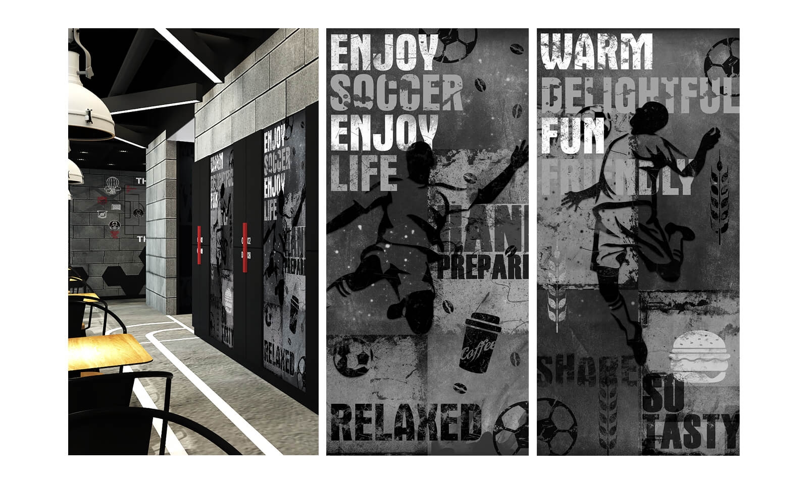 經常去肯德基，卻沒有發(fā)現墻上的小巧思|壁畫插畫設計